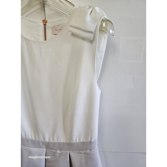 BNWT Ted Baker London Gilith Chelsea Bow Shoulder Dress - Picture 5 of 15
